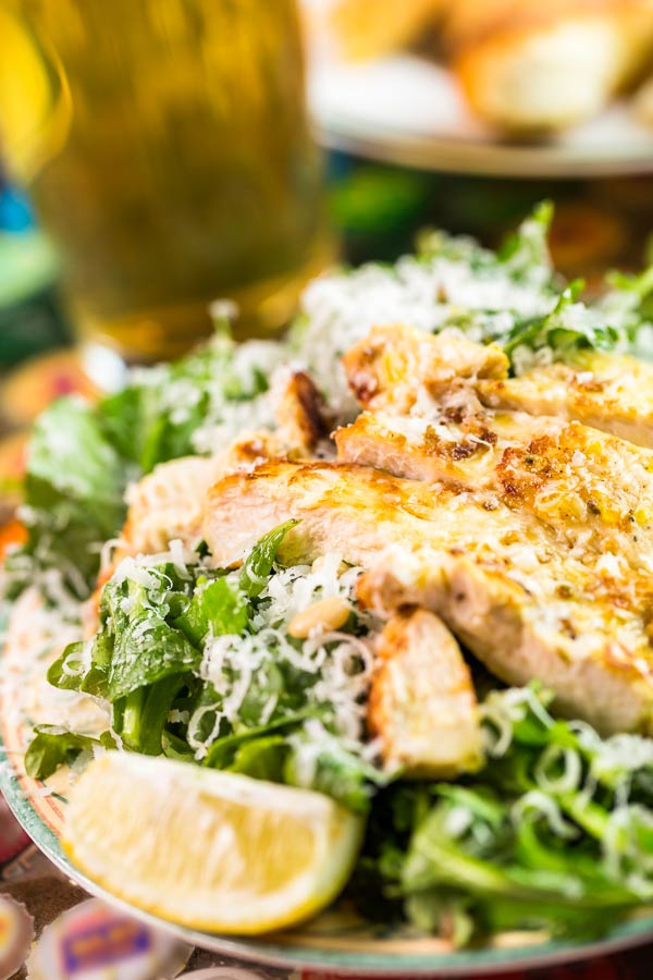 Caesar Salad with Roasted Chicken